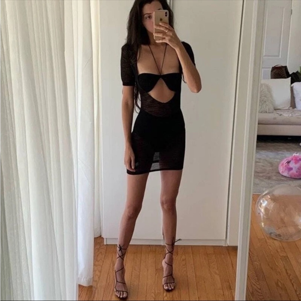 NWOT Jacquemus La Robe Piana Black Mini Dress Size 34 (XS)
